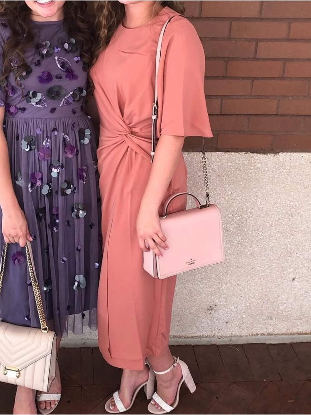 ASOS dress in terracotta